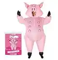 Déguisement Gonflable Cochon | Costume Gonflable Humour | Qualité Premium | Taille Adulte | Polyester | Agréable à Porter | Résistant | Système de Gonflage Inclus | Créé par OriginalCup®