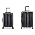 DELSEY Paris Titanium DLX Hardside Luggage with Spinner Wheels, Black, 2-Piece Set (21/25)