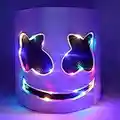 Halloween Multicolor Led DJ Marshmello Mask Light Up Dj Music Festival Carnaval Halloween Glowing Marshmello Helmet