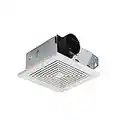 Broan-NuTone 671 Ventilation Fan, White Square Ceiling or Wall-Mount Exhaust Fan, 6.0 Sones, 70 CFM