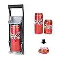 Can Crusher & Bottle Opener- 500ML Heavy Duty 16OZ 2 in 1 Crushes Soda Cans and Beer Cans-Large Beer Tin Can Crusher Wall Mounted Recycling Tool Bottle Opener