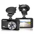 ORSKEY Dash Cam 1080p Full HD auto DVR cruscotto della macchina fotografica video Recorder 170 Wide Angle WDR con display LCD da 7,6 cm Night Vision Motion detection e G-Sensor