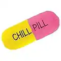 Rockin Gear Chill Pill Throw Pillow 11" x 4" Soft and Plush and Novelty Accessory