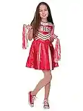 Rubie's - 301086-l, Costume Cheerleader High School Musical per Bambina, Ideale per Halloween, Carnevale e Feste in Maschera, Comprende Vestito e Pon Pon, Rosso, L