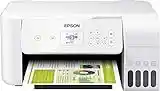 Epson EcoTank ET-2726 - Impresora de inyección de tinta 3 en 1 (Impresora, escáner, fotocopiadora), DIN A4, WiFi, USB 2.0 ) pantalla LCD de 3,7 cm , Color Blanco