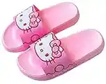 Everyday Delights Sanrio Hello Kitty Slides Beach Sandals Slippers for Girls Kids Children - Pink S Size Small Little Kid