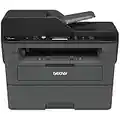 Brother DCPL2550DW Wireless Monochrome Printer with Scanner & Copier, Black