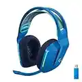 Logitech G733 LIGHTSPEED Auriculares con Micrófono Inalámbricos para Gaming con Diadema con Suspensión, LIGHTSYNC RGB, Tecnología de Micrófono Blue VO!CE, Ligeros, 29h de Batería, PC, PS4, PS5, Azul