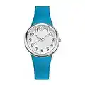 Philip Stein ' Japanese Quartz Stainless Steel and Silicone Watch, Color:Blue (Model: F36S-SW-TQ)