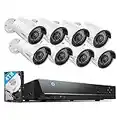 REOLINK 16CH 5MP Home Security Camera System, 8pcs Wired 5MP Outdoor PoE IP Cameras with Person Vehicle Detection, 4K 16CH NVR with 4TB HDD for 24-7 Recording, RLK16-410B8-5MP