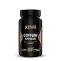 XTRAZE® Caféine Comprimés 200mg à Forte Dose - 100 Gelules pour 100 Jours de Soins Continus - Qualité Allemande, Naturel Anhydre Caféine Tablets sans Additifs Inutiles, Pure Caféine Pills