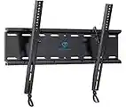 PERLESMITH Tilting TV Wall Mount Bracket Low Profile for Most 23-60 inch LED LCD OLED, Plasma Flat Screen TVs with VESA 400x400mm Weight up to 115lbs, Fits 16" Wood Stud