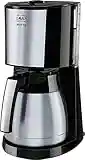 Melitta Cafetera de filtro con jarra isotérmica de acero inoxidable, Selector de aroma, Enjoy Top Therm, Negro/Acero inoxidable mate, 1017-08