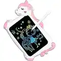 Licorne Jouet Enfant Fille Cadeau - Tablette Dessin Enfants Jeux Educatif Jouet Fille 3 4 5 6 + Ans Creatif, Cadeau Anniversaire Fille Calendrier de L'avent 10 Inch Tablette Educative Tableau Magique