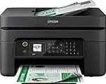 Epson WorkForce WF-2830DWF Multifunzione a Getto d'Inchiostro 4-in-1, Stampa 5.760 x 1.440 dpi, Scansione, Copia, Fax, ADF, Wi-Fi, Cartucce Singole, LCD da 3.7 cm, Nero