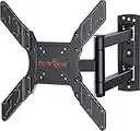 Perlegear Supporto da Parete per TV da 26 a 60 Pollici, Staffa TV con Braccio Girevole ed Estendibile, Max VESA 400x400, Supporto Ultra Resistente 45 kg - PGMFK6