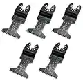 Pack of 5 x 45mm Wide Coarse Oscillating Multi Tool Blades/Wood Cutter Saw Blades Set Compatible with Dremel Fein Multimaster Makita Stanley Worx Dewalt Multi Tool Etc Oscillating Multitool Blade