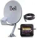 20" Bell TV Satellite Dish 500 KIT- Quad Output DPP LNB with Satellite Finder