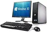 WiFi enabled Complete set of Dell OptiPlex Dual Core 4GB RAM, 160 GB Hard Drive, Windows 10 Desktop PC Computer (Renewed)