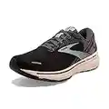 Brooks Women's Ghost 14 Neutral Running Shoe - Black/Pearl/Peach - 9 Medium