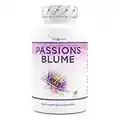 Passionsblume Extrakt - 240 Kapseln - Premium: 1100 mg Extrakt 10:1 (entspricht 11000 mg Passionsblume) pro Tagesportion - Extra Hochdosiert - Ohne unerwünschte Zusätze - Vegan - Laborgeprüft