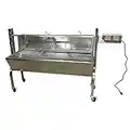 COMMERCIALBARGAINSINC Portable BBQ Whole Pig, Lamb, Goat Charcoal Spit Rotisserie Roaster Grill, 30 Watt Motor, 201 Stainless Steel, with Back Cover Guard