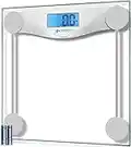 Etekcity Bathroom Scale for Body Weight, Digital Weighing Machine for People, Accurate & Large LCD Backlight Display, 6mm Tempered Glass, 400 lbs