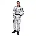 Morph - Silver Astronaut Costume Adult - Mens Astronaut Costume - Astronaut Costume Men - Spaceman Costume Adult - Space Suit - Space Costume Men - Adult Astronaut Costume - Size L