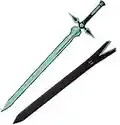 Sword Valley Cosplay Anime SAO Swords, Handmade Katana Samurai Sword Carbon Steel Blade, Hand Forged Elucidator Sword