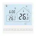 Beok Tuya Thermostats Intelligents Thermostat de Chauffage Thermostat d'ambiance Thermostat WiFi Thermostat pour Chauffage par Le Sol électrique Compatible avec Alexa, Google 16A TOL47