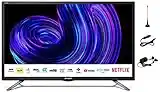 SHARP 24” Smart LED TV 12V/24V For Caravan, Motorhome, Boat, Truck, Freeview Play, WiFi Streaming, Freeview HD, Satellite HD, Saorview, Netflix & Prime, HDMI, USB Mains & 12V Included 1T-C24EE2KF2UBM