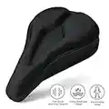 RIXOW Housse de Selle de Vélo, Silicone Coussin de Selle de Vélo en Gel et Confortable pour VTT de Montagne, Vélo de Route, pour Hommes et Femmes