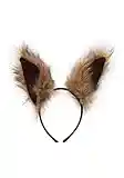 Deluxe Squirrel Ears Headband Costume Accessory for Adults and Kids Standard