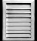 Alzacristalli in alluminio per esterni, resistenti alle intemperie, impermeabili e antipioggia, con rete a rete, HVAC Weather Louver 14 x 18 Alluminio anodizzato.