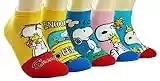 Peanuts Women Socks Snoopy's, Multicolor 35 lot de 5