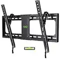 USX MOUNT TV Wall Mount for Most 37-82 inch TVs, Tilting TV Mount Low Profile Wall Mount TV Bracket with Max VESA 600x400mm, Loading Capacity 132lbs, up to 24 inch Stud XTL090-15