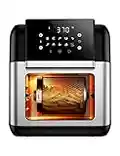 Innsky 10.6 Quart Air Fryer Oven with Rotisserie & Dehydrator, 【Patent & Safety Certs】10-in-1 Hot Air Fryers Toaster Oven Combo, Airfryer Countertop Oven, 6 Accessories, 32+ Recipes, ETL Certified, 1500W