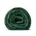 RelaxBlanket Weighted Blanket | 60''x80'',15lbs | for Individual Between 140-190 lbs | Premium Cotton Material with Glass Beads | Dark Green