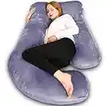 Chilling Home Pregnancy Pillows, U Shaped Full Body Maternity Pillow 58 inch, Pregnant Women Must Haves Pregnancy Pillows for Sleeping with Removable Cover