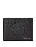 Calvin Klein Portefeuille Homme Warmth Bifold 5 CC W/ Coin Large Petit Modèle, Noir (Ck Black), Taille Standard