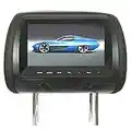 Gemini _ Mall Universel 7" Voiture Appui-Tête Moniteur Siège Arrière Divertissement Lecteur multimédia pour Lecteur DVD et Jeux Vidéo, SD, USB Noir