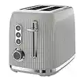 Breville Bold Ice Grey 2-Slice Toaster with High-Lift & Wide Slots | Grey & Silver Chrome [VTR002]