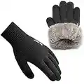 Rahhint Winterhandschuhe Herren Damen Touchscreen Thermohandschuhe Warme Wollstrickhandschuhe mit Fleecefutter