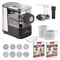 EMERIL LAGASSE Pasta & Beyond, Automatic Pasta and Noodle Maker with Slow Juicer - 8 Pasta Shaping Discs Black