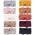 10 Pack Baby Girl Headbands baby Headbands Baby bows Turban Knotted Nylon Newborn Head Bands Infant Toddler Hairbands and Bows Child Hair Accessories