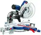 BOSCH GCM12SD 15 Amp 12 Inch Corded Dual-Bevel Sliding Glide Miter Saw with 60 Tooth Saw Blade