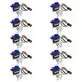 DollaTek 10Pcs Mini Servo Micro Analogique 9g pour Hélicoptère Avion RC