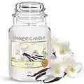 Yankee Candle 1507743E - 623 g Vainilla Vela en jarra grande color blanco, 10.1x9.8x14.7 cm