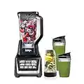 Nutri Ninja Bl642 - Frullatore personale e piano di lavoro con base da 1200 Watt Auto-iQ, brocca da 72-oncia e bicchieri da 18, 24 e 32 once con beccuccio