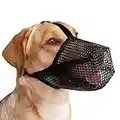 Muselière pour Chien en Nylon Doux Antiaboiements à Mâcher Muselière en Maille Respirante Réglable pour Chien Muselière pour Animaux de Compagnie pour Petits,Moyens et Grands Chien (S)